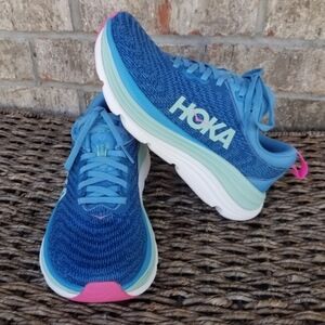Hoka One One Gaviota 5 TEAL Running Sneakers(Women 6.5 B) Comfort Walking Shoes